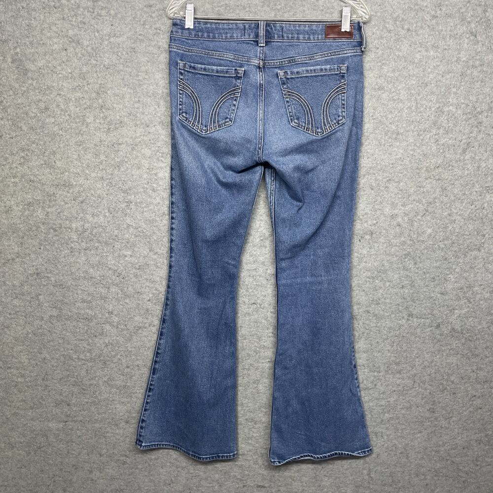 Y2K Hollister Women W27R/4R Low Rise Flare Jeans Cali Flare So Cal Stretch Denim - Picture 4 of 13